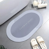 Super Absorbent Shower Bath Mat Bathroom Anti-Slip Carpet Rug Simple Kitchen Entrance Soft Door Bathtub Side Bath Mat Home Decor