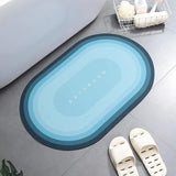 Super Absorbent Shower Bath Mat Bathroom Anti-Slip Carpet Rug Simple Kitchen Entrance Soft Door Bathtub Side Bath Mat Home Decor