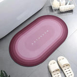 Super Absorbent Shower Bath Mat Bathroom Anti-Slip Carpet Rug Simple Kitchen Entrance Soft Door Bathtub Side Bath Mat Home Decor