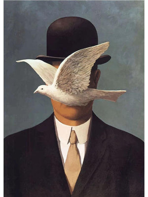 Surrealism Rene Magritte Classic Artwork Reproduction Posters and Print Canvas Painting Wall Art Picture for Living Room Cuadros