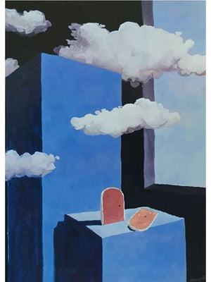 Surrealism Rene Magritte Classic Artwork Reproduction Posters and Print Canvas Painting Wall Art Picture for Living Room Cuadros