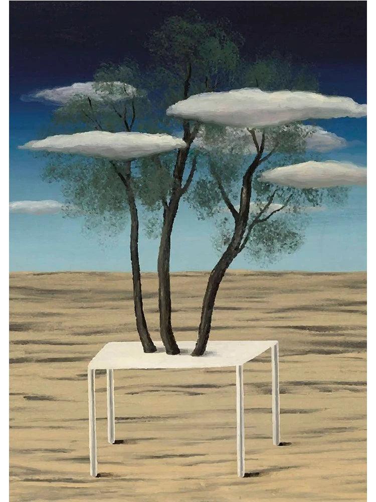 Surrealism Rene Magritte Classic Artwork Reproduction Posters and Print Canvas Painting Wall Art Picture for Living Room Cuadros