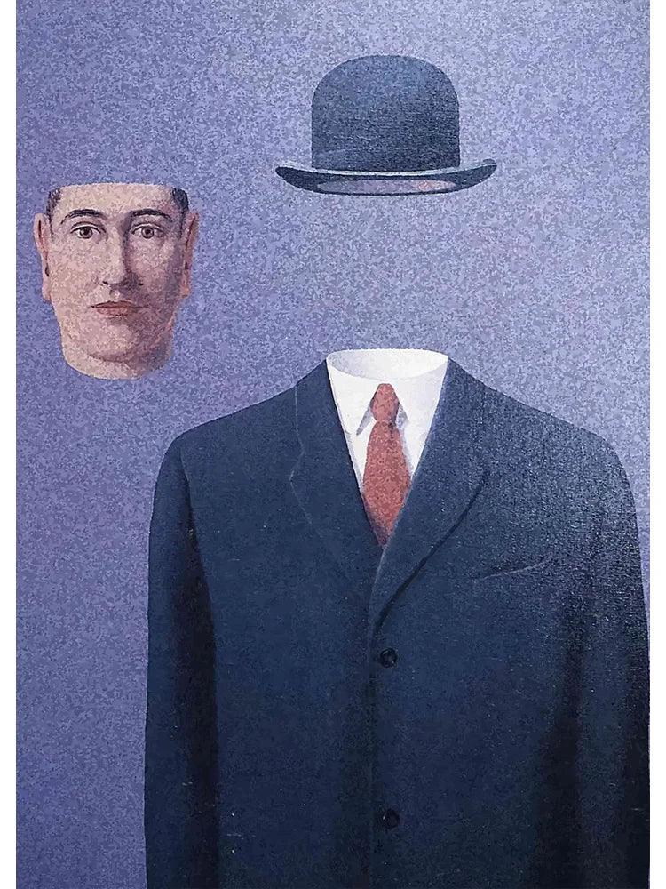 Surrealism Rene Magritte Classic Artwork Reproduction Posters and Print Canvas Painting Wall Art Picture for Living Room Cuadros