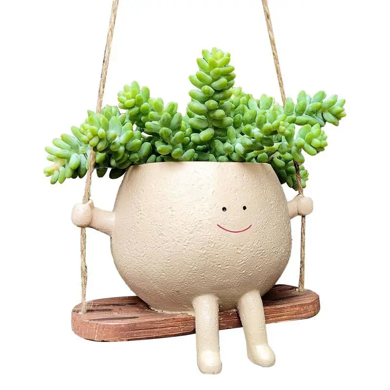 Swing Hanging Rope Plant Hanger Wall Mounted Floating Shelves Design Plant Flower Pot Tray For Home Wedding Decor DIY Crafts