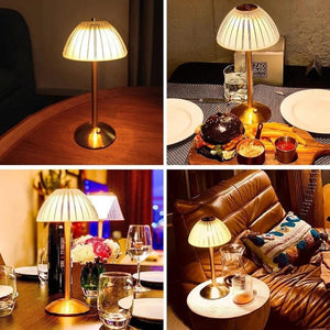 Table Lamp LED Touch Sensor Desktop Night Light Rechargeable Wireless Reading Lamp for Restaurant Hotel Bar Bedroom Decor Light