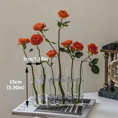 Test Tube Vases, High Appearance Glass Ornaments, Fresh Flowers, Hydroponic Planters, Combination Flower Vase Decorations