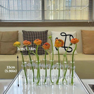 Test Tube Vases, High Appearance Glass Ornaments, Fresh Flowers, Hydroponic Planters, Combination Flower Vase Decorations