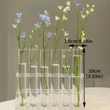 Test Tube Vases, High Appearance Glass Ornaments, Fresh Flowers, Hydroponic Planters, Combination Flower Vase Decorations