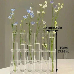 Test Tube Vases, High Appearance Glass Ornaments, Fresh Flowers, Hydroponic Planters, Combination Flower Vase Decorations