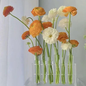 Test Tube Vases, High Appearance Glass Ornaments, Fresh Flowers, Hydroponic Planters, Combination Flower Vase Decorations