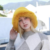 Thicken hat new style ladies fur ball plus velvet warm hood outdoor autumn and winter cold-proof fashion cute woolen wholesale