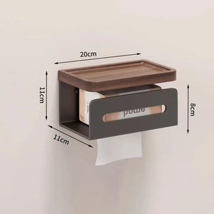 Toilet Tissue Roll Holders Wall Mount with Self Screw for Small Items,Tissue Holder for Bathroom Kitchen Bedroom