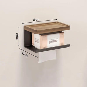 Toilet Tissue Roll Holders Wall Mount with Self Screw for Small Items,Tissue Holder for Bathroom Kitchen Bedroom