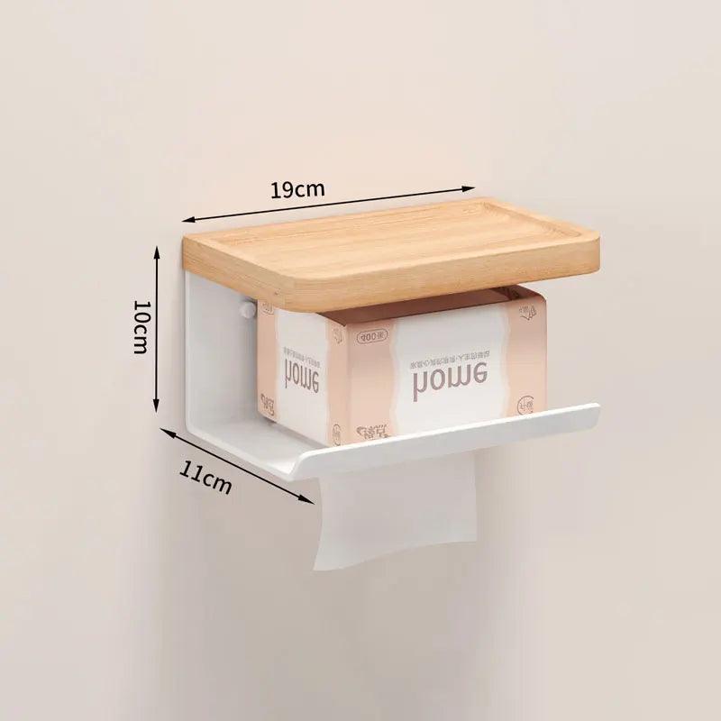 Toilet Tissue Roll Holders Wall Mount with Self Screw for Small Items,Tissue Holder for Bathroom Kitchen Bedroom