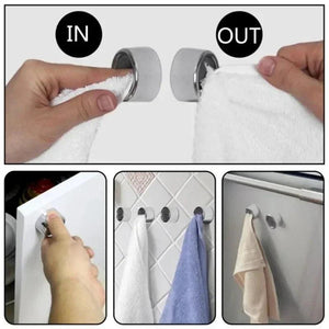 Towel Plug Holder Punch Free Self-adhesive Silicone Bathroom Organizer Rack Towels Rags Cloth Storage Clips Hooks Kitchen Tools