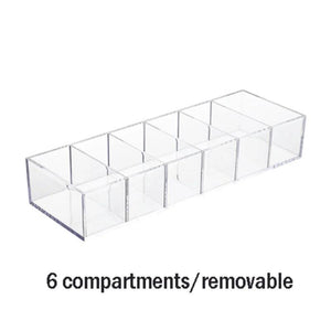 Transparent Acrylic Cosmetics Storage Box Makeup Holder Jewelry Make Up Organizer for Home Plastic Desktop Storage Boxes