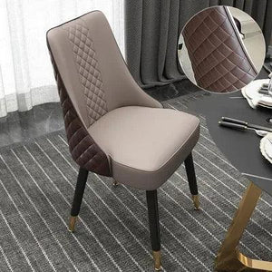 Unique Lounge Dining Chair Nordic Light Luxury Household Solid Leather Hotel Dining Table Chair Leisure Silla Italian Furniture