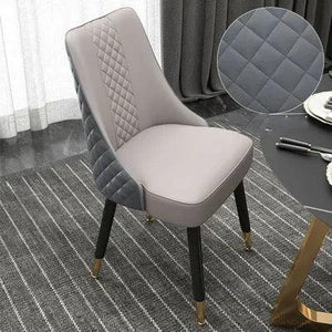 Unique Lounge Dining Chair Nordic Light Luxury Household Solid Leather Hotel Dining Table Chair Leisure Silla Italian Furniture