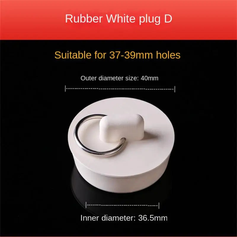 Universal Rubber Sink Plug With Chain Rubber Choke Bathtub Drain Stopper With Chain Chain Rubber Water Stopper Rubber Bathtub