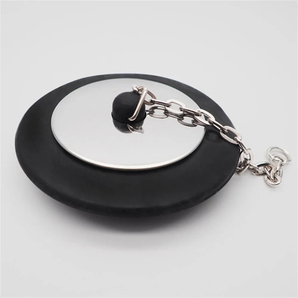 Universal Rubber Sink Plug With Chain Rubber Choke Bathtub Drain Stopper With Chain Chain Rubber Water Stopper Rubber Bathtub