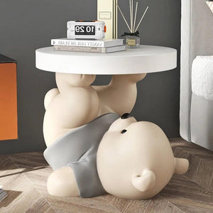 Vigorous Bear Statue Side Table Designer Simple Animal Free Shipping Coffee Tables Night Floor Basse De Salon Home Furniture