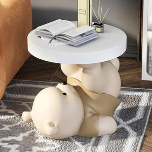 Vigorous Bear Statue Side Table Designer Simple Animal Free Shipping Coffee Tables Night Floor Basse De Salon Home Furniture