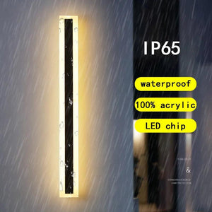 Waterproof LED Long Wall Light Modern Ip65 Outdoor Lighting Garden Villa Balcony Line Light Wall washer light 85-265V Dimmable