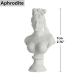 White Gypsum Aphrodite Statue Greek Mythology David Figurine Alexander/Apollo/Michelangelo/Venus/Athena Sculpture Home Decor