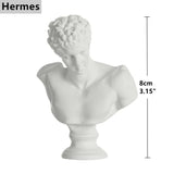 White Gypsum Aphrodite Statue Greek Mythology David Figurine Alexander/Apollo/Michelangelo/Venus/Athena Sculpture Home Decor