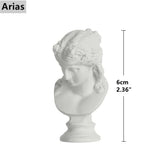 White Gypsum Aphrodite Statue Greek Mythology David Figurine Alexander/Apollo/Michelangelo/Venus/Athena Sculpture Home Decor