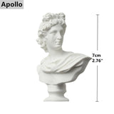 White Gypsum Aphrodite Statue Greek Mythology David Figurine Alexander/Apollo/Michelangelo/Venus/Athena Sculpture Home Decor