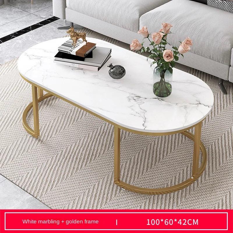 White Living Room Coffee Table Modern Nordic Luxury Low Marble Storage Poker Entryway Console Table Dining Muebles Furniture