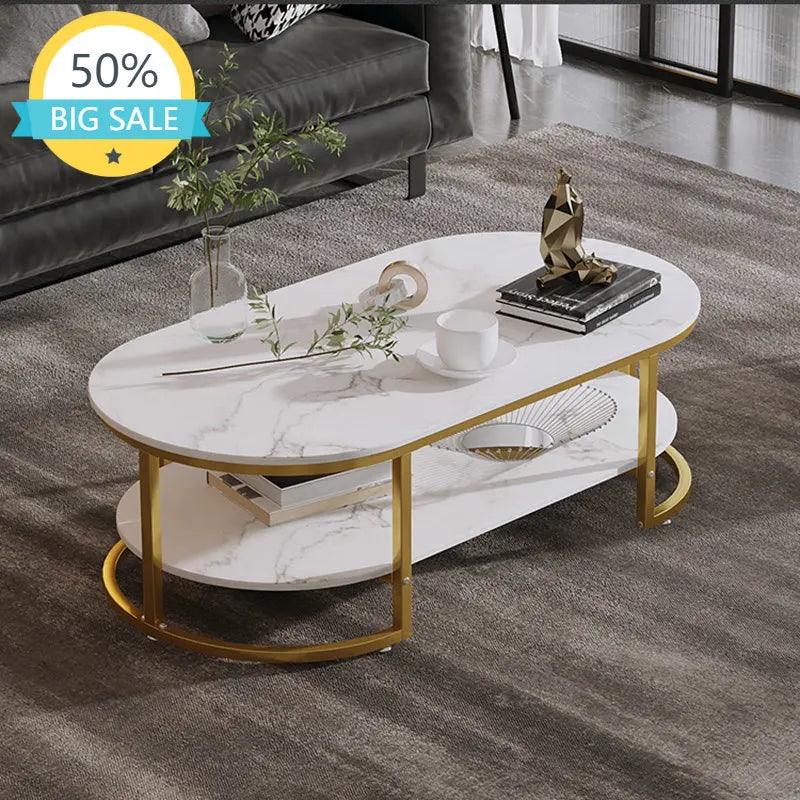 White Living Room Coffee Table Modern Nordic Luxury Low Marble Storage Poker Entryway Console Table Dining Muebles Furniture