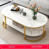 White Living Room Coffee Table Modern Nordic Luxury Low Marble Storage Poker Entryway Console Table Dining Muebles Furniture