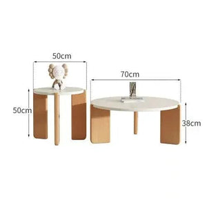 White Wood Round Coffee Tables Luxury Nordic Simple Floor Cheap Coffee Table Clear Minimalist Basse De Salon Home Furniture