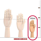 Wooden Hand Figurines Rotatable Joint Hand Model Drawing Sketch Mannequin Miniatures Office Home Desktop Room Decoration