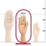 Wooden Hand Figurines Rotatable Joint Hand Model Drawing Sketch Mannequin Miniatures Office Home Desktop Room Decoration