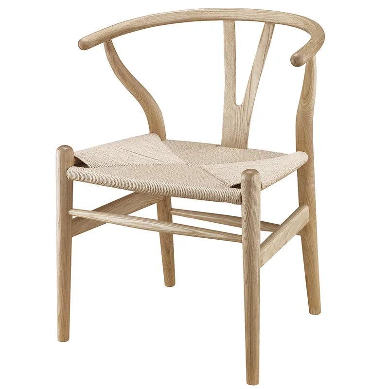 Wooden Wishbone Chair Hans Wegner Y Chair Solid OAK Wood Dining Room Furniture Luxury Dining Chair Armchair Classic Design