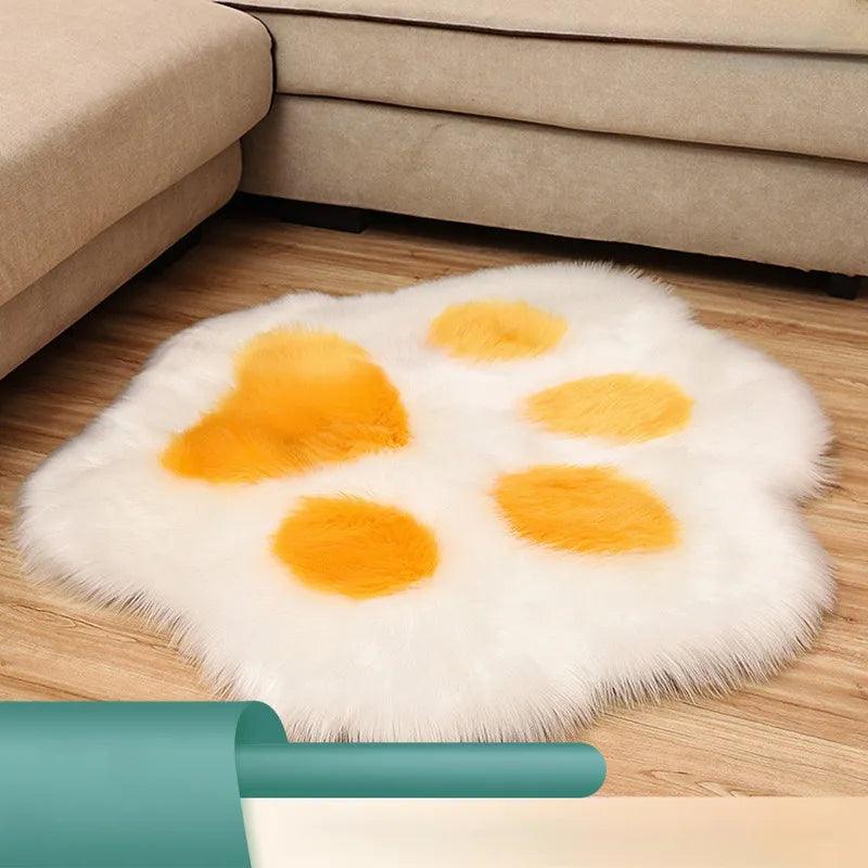 Wool-like Hand-Shaped Brush Carpet Office Living Room Desk Children's Room Carpet Plush Carpet Rugs for Bedroom Cute Rug