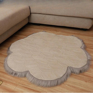 Wool-like Hand-Shaped Brush Carpet Office Living Room Desk Children's Room Carpet Plush Carpet Rugs for Bedroom Cute Rug