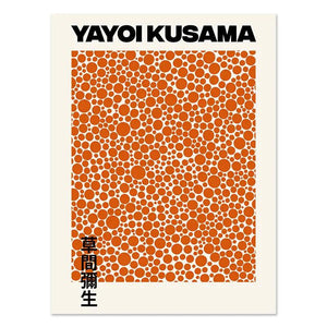 Yayoi Kusama Pumpkin Flower Posters Prints Abstract Wall Art Canvas Painting Nordic Modern Pictures For Living Room Home Decor