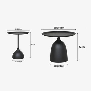 black Nordic Round Coffee Tables Metal Modern Home portable Living Room Auxiliary Center Side Tea Table Design Bed Nightstand