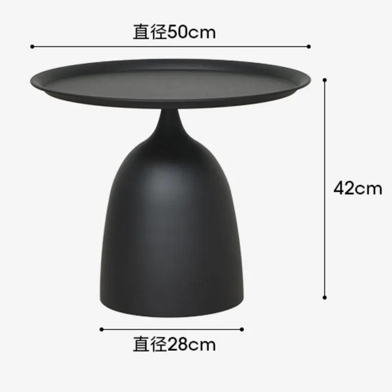 black Nordic Round Coffee Tables Metal Modern Home portable Living Room Auxiliary Center Side Tea Table Design Bed Nightstand