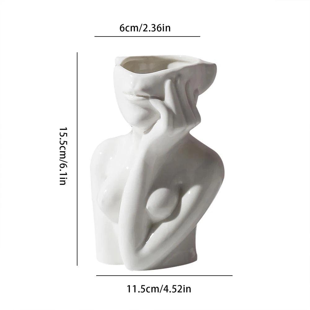 ceramic vase sculptures figurines for interior room decor luxury Decorative sculptures for home living room decoration statue