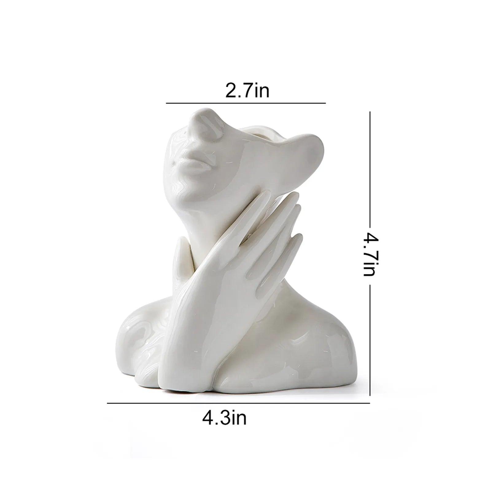 ceramic vase sculptures figurines for interior room decor luxury Decorative sculptures for home living room decoration statue