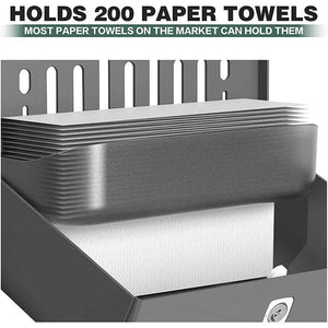 interhasa! Paper Towel Dispenser Wall Tissue Dispenser Paper Towel Holder Punch Free Towel Dispenser for Bathroom Toilet