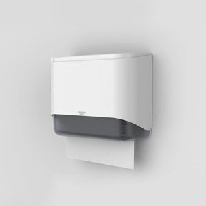 interhasa! Paper Towel Dispenser Wall Tissue Dispenser Paper Towel Holder Punch Free Towel Dispenser for Bathroom Toilet