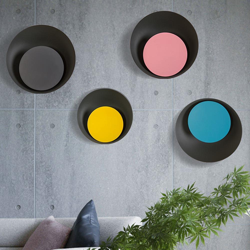 Lámpara de pared LED nórdica moderna Macaroon Moon