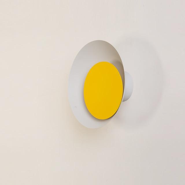 Lámpara de pared LED nórdica moderna Macaroon Moon