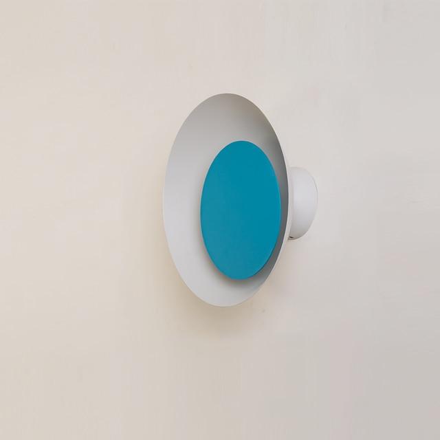 Lámpara de pared LED nórdica moderna Macaroon Moon